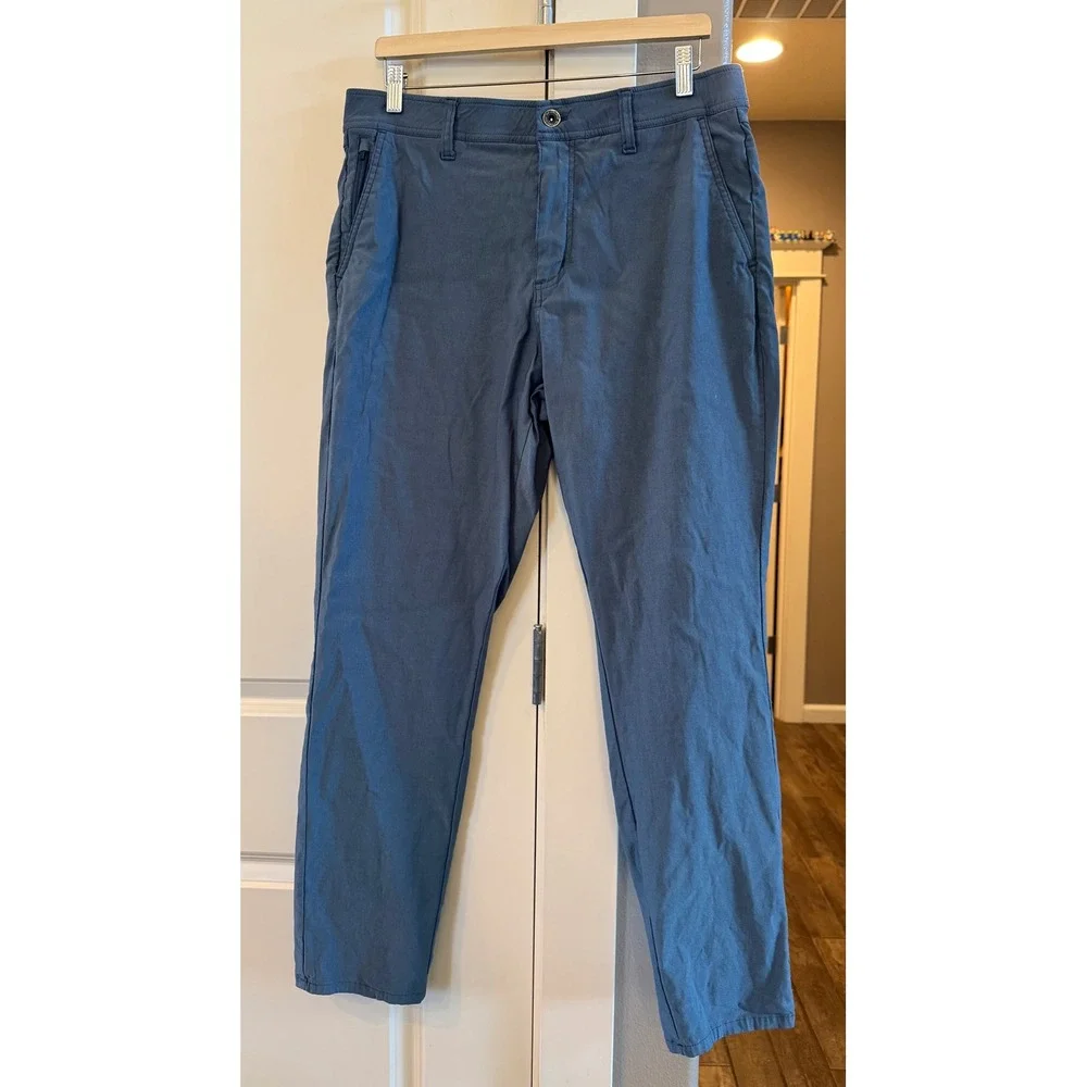 Men's Weatherproof Vintage Blue Casual Performance Flex Regular Pants 34 x 32